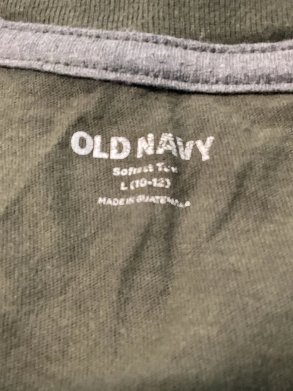 Old Navy Boys Olive Green Camo Short Sleeve Tee